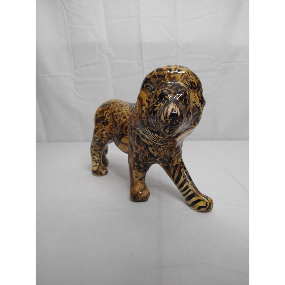 La Vie Lion Figurine African Safari Jungle Animal Print Body collectable statue